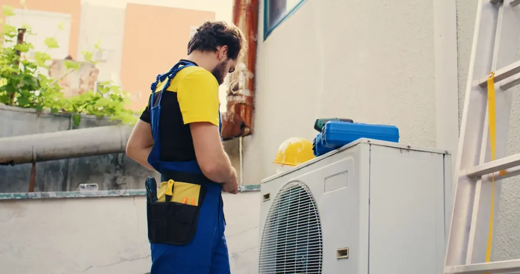 Technician arriving on location