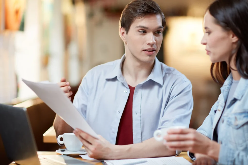 Two Persons Signing Contract